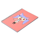 Pastel Wolf Girl Notizblock (Linke Seite)