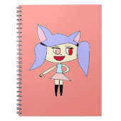 Pastel Wolf Girl Notizblock (Vorderseite)