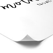 Pastel Wolf Mom Pup First Mother’s Day Nursery  Poster (Ecke)