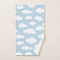 Pastel Wolken Ästhetik Baby Blau und Weiß