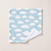 Pastel Wolken Ästhetik Baby Blau und Weiß