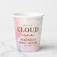 Pastel Wolken Sie ist auf Cloud Nine Brautparty