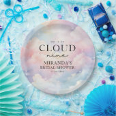 Pastel Wolken Sie ist auf Cloud Nine Brautparty Pappteller (Party)