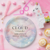 Pastel Wolken Sie ist auf Cloud Nine Brautparty Pappteller (Party)