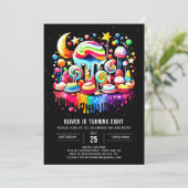 Pastel Wonderland Birthday Einladung (Stehend Vorderseite)