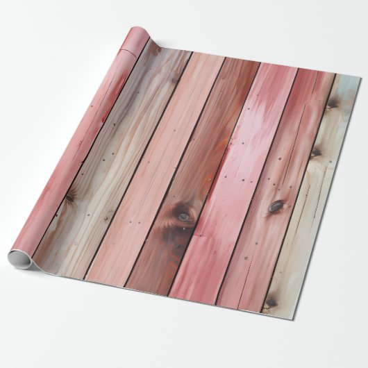 Pastel Wood Floor Geschenkpapier (Ungerollt)