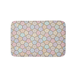 Pastel Wood Slices Drawing Badematte