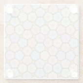 Pastel Wood Slices Glasuntersetzer (Rückseite)