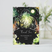 Pastel Woodland Babydusche Dankeskarte (Stehend Vorderseite)