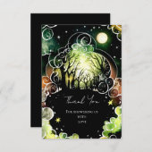 Pastel Woodland Babydusche Dankeskarte (Vorne/Hinten)