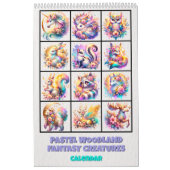 Pastel Woodland Fantasy Creatures Calendar Kalender (Titelbild)