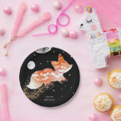 Pastel Woodland Fox Geburtstag Pappteller (Party)