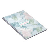 Pastel World Map Notizblock (Rechte Seite)