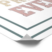 Pastel Worry About Nothing Pray About Everything Poster (Ecke)