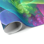 Pastel Xenomorph Swirl Wrapping Paper Geschenkpapier (Rolleneckpunkt)