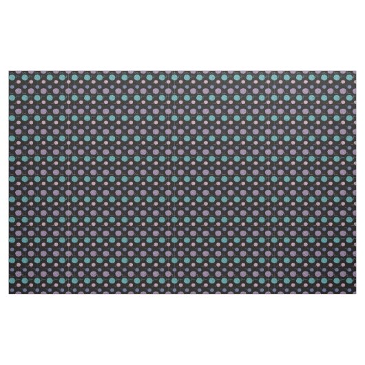 Pastel Yarn Ball String Pattern Black Stoff (Yard (91,4 cm))