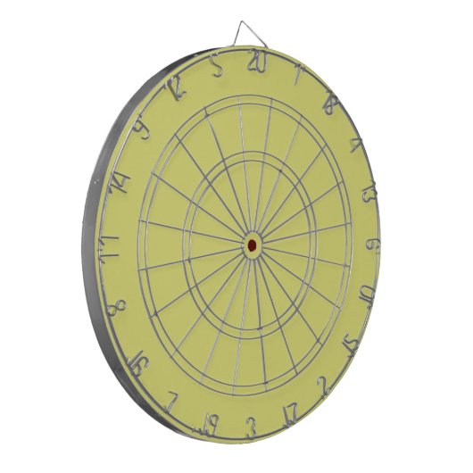 Pastel Yellow Dart Board Dartscheibe (Vorderseite Links)