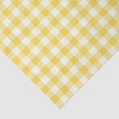 Pastel Yellow Gingham Buffalo Karo Kariertes Muste Seidenpapier (Ausschnitt)