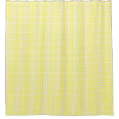 Pastel Yellow Gingham Pattern Duschvorhang (Vorderseite)