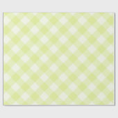 Pastel Yellow Gingham Pattern Geschenkpapier (Flach)