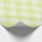 Pastel Yellow Gingham Pattern Geschenkpapier (Ecke)