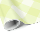 Pastel Yellow Gingham Pattern Geschenkpapier (Rolleneckpunkt)
