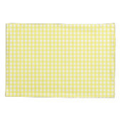 Pastel Yellow Gingham Pattern Kissenbezug (Rückseite)