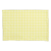 Pastel Yellow Gingham Pattern Kissenbezug (Vorderseite)