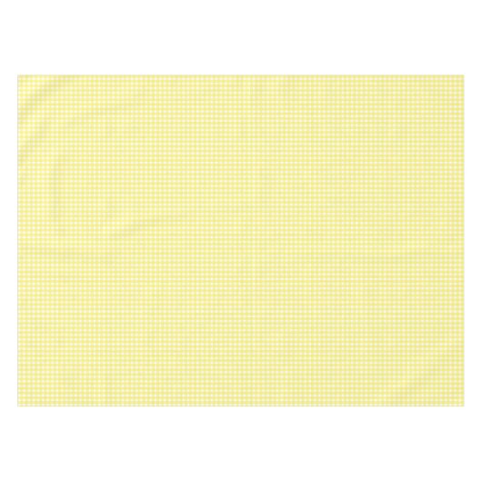 Pastel Yellow Gingham Pattern Tischdecke (Vorderseite (Horizontal))