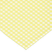 Pastel Yellow Gingham Pattern Tischdecke (Schrägansicht)