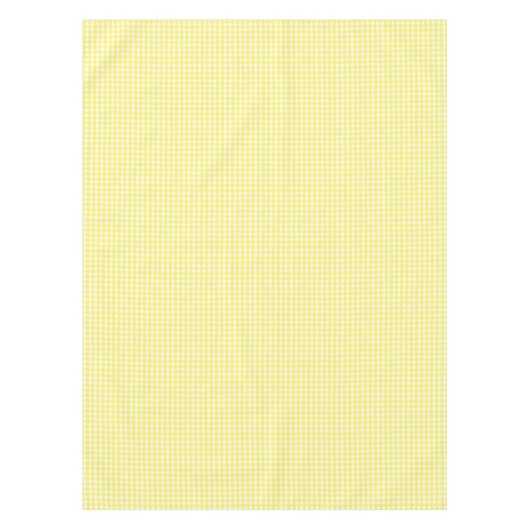 Pastel Yellow Gingham Pattern Tischdecke (Vorderseite)