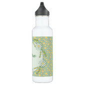 Pastel Yellow Green Custom Daisy Edelstahlflasche (Rechts)