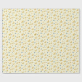 Pastel Yellow Hanukkah Menorah Star David Pattern Geschenkpapier (Flach)