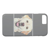 Pastel Yellow Labrador Dog 8/7 iPhone Case (Rückseite (Horizontal))