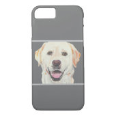 Pastel Yellow Labrador Dog 8/7 iPhone Case (Rückseite)