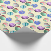 Pastel Yellow Oaster Egg Ostereier Party Ei Jagd S Geschenkpapier (Ecke)