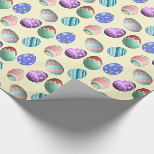 Pastel Yellow Oaster Egg Ostereier Party Ei Jagd S Geschenkpapier (Ecke)