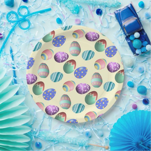 Pastel Yellow Oaster Egg Ostereier Party Ei Jagd S Pappteller (Party)