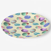 Pastel Yellow Oaster Egg Ostereier Party Ei Jagd S Pappteller (Schrägansicht)