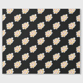 PASTEL YELLOW PEONY PATTERN GESCHENKPAPIER (Flach)