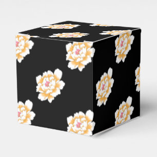 PASTEL YELLOW PEONY PATTERN GESCHENKSCHACHTEL