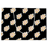 PASTEL YELLOW PEONY PATTERN GROßE GESCHENKTÜTE (Rückseite)