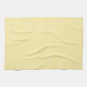 Pastel Yellow Polka Dot Pattern Geschirrtuch (Horizontal)