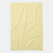 Pastel Yellow Polka Dot Pattern Geschirrtuch (Vertikal)