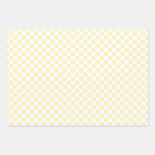 Pastel Yellow Polka Dot Spring Geschenkpapier Set (Vorderseite 3)