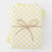 Pastel Yellow Polka Dot Spring Geschenkpapier Set (Beispiel)