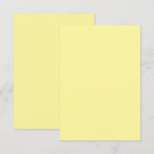 Pastel Yellow Summer Party Einladung (Vorne/Hinten)