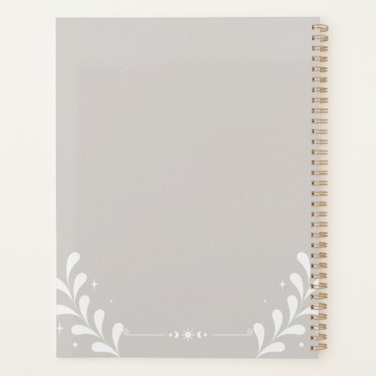 Pastel Yin-Yang Planner Planer (Rückseite)