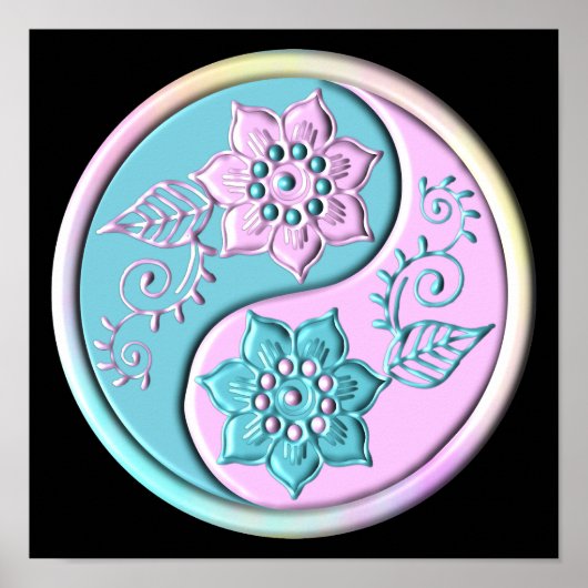 Pastel Yin Yang Poster (Vorne)