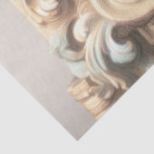 Pastel Zeichn der Architektur Verzierter Stein Car Seidenpapier (Ausschnitt)